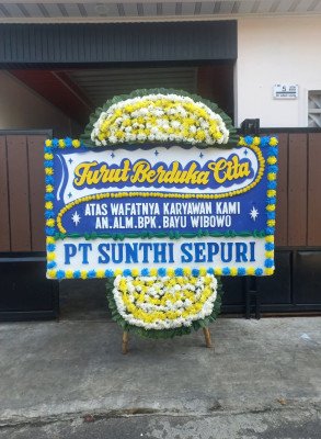 Papan Bunga Duka di Bintan Utara